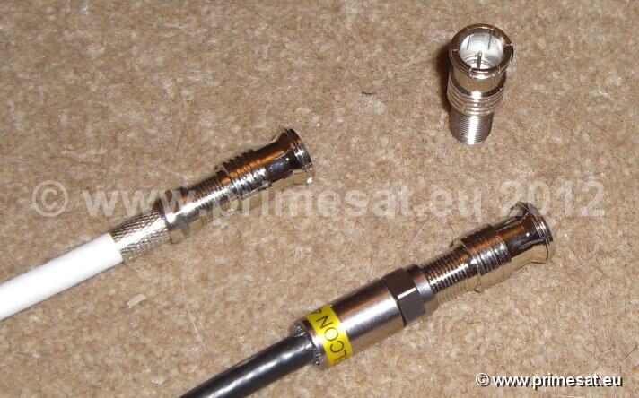 Fast Fit push on F connector adaptors